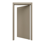 Porta de Madeira Pivotante Direito e Esquerdo Capuccino 210x100cm Sarrafeada com Batente 12cm Vivace Plus Lisa Artens