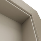 Porta de Madeira Pivotante Direito e Esquerdo Capuccino 210x100cm Sarrafeada com Batente 12cm Vivace Plus Lisa Artens