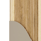 Porta de Madeira Pivotante Direito e Esquerdo Capuccino 210x100cm Sarrafeada com Batente 12cm Vivace Plus Lisa Artens