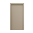 Porta de Madeira Pivotante Direito e Esquerdo Capuccino 210x100cm Sarrafeada com Batente 12cm Vivace Plus Lisa Artens