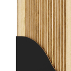 Porta de Madeira Pivotante Direito e Esquerdo Nero 230x100cm Sarrafeada com Batente 12cm Vivace Plus Lisa Artens