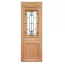 Porta De Madeira Realeza Com Grade Maciça Cedro Arana Casmavi