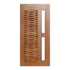 Porta De Madeira Ripada P/vidro Maciça Cedro Arana Casmavi 10