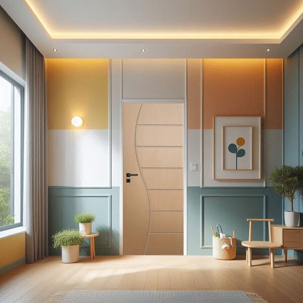 Porta De Madeira Sarrafeada 210x62cm Friso 10 Jb Portas Curup