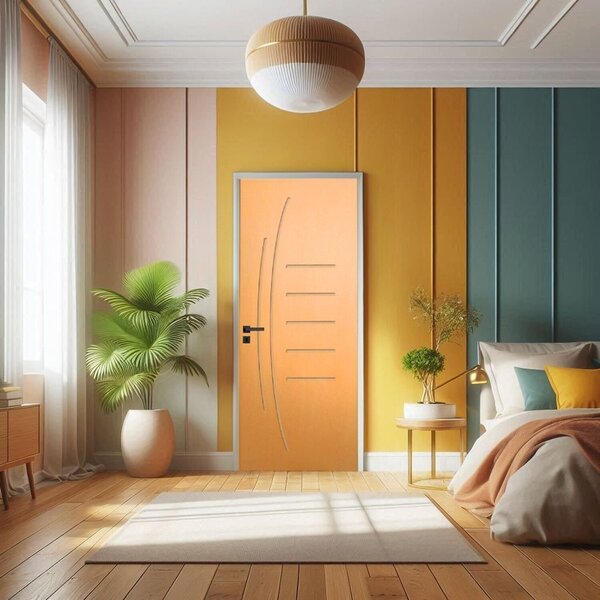 Porta De Madeira Sarrafeada 210x70cm Friso 12 Jb Portas Tauari