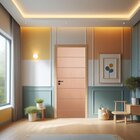 Porta De Madeira Sarrafeada 210x70cm Friso 7 Jb Portas Angelim