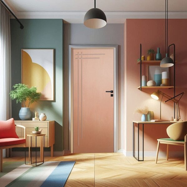 Porta De Madeira Sarrafeada 210x80cm Friso 6 Jb Portas Curupi