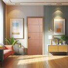 Porta De Madeira Sarrafeada 210x82cm Friso 23 Jb Portas Curup