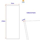 Porta De Madeira Sarrafeada 210x90cm Friso 10 Jb Portas Curup