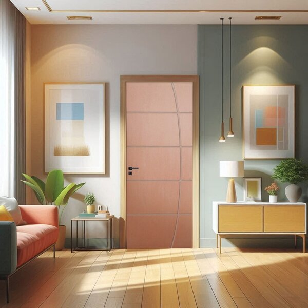 Porta De Madeira Sarrafeada 210x90cm Friso 23 Jb Portas Curup