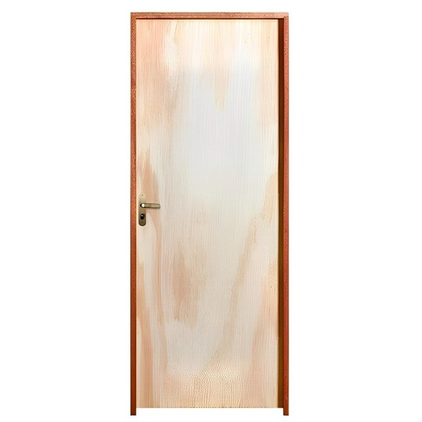 Porta De Madeira Semi-oca Amescla Lisa Bat 11 Cm Misto Fech E