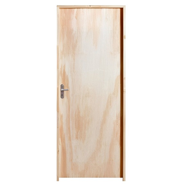 Porta De Madeira Semi-oca Amescla Lisa Batentes De 9 Cm Unipo