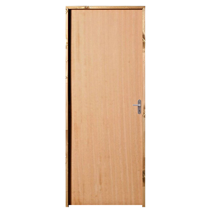 Porta De Madeira Semi-oca Padrão Curupixá Lisa Bat.11 Cm Eco Fech