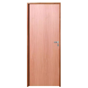 Porta De Madeira Semi-oca Padrão Curupixá Lisa Bat.11 Cm Eco Fech