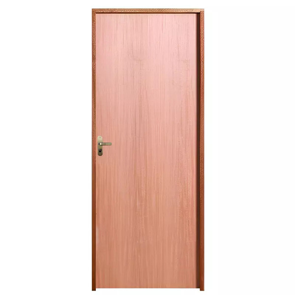 Porta De Madeira Semi-oca Padrão Curupixá Lisa Bat.14 Cm Mist