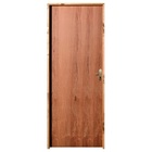 Porta De Madeira Semi-oca Padrão Imbuia Lisa Bat14 Cm Eco Fec