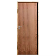 Porta De Madeira Semi-oca Padrão Imbuia Lisa Bat.11 Cm Eco Fe