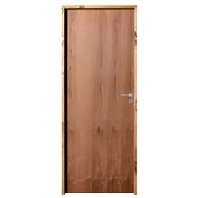 Porta De Madeira Semi-oca Padrão Imbuia Lisa Bat.11 Cm Eco Fe