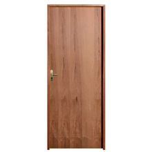 Porta De Madeira Semi-oca Padrão Imbuia Lisa Bat.11 Cm Misto