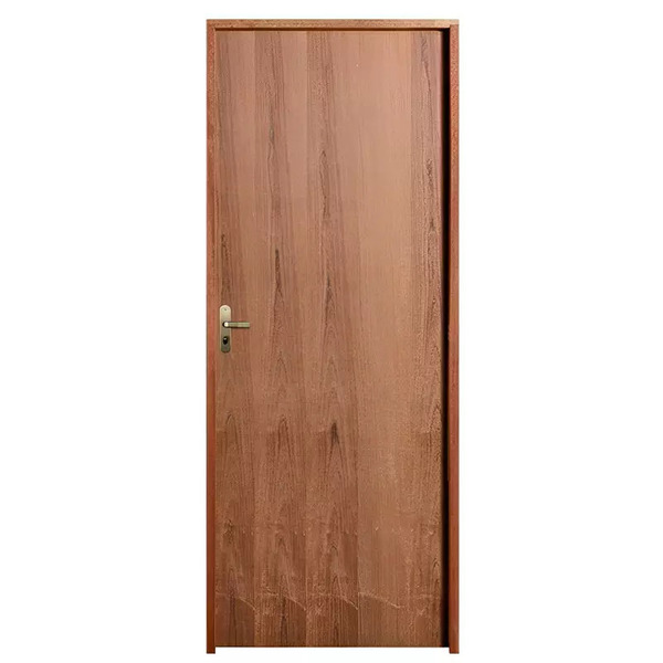 Porta De Madeira Semi-oca Padrão Imbuia Lisa Bat.11 Cm Misto