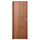 Porta De Madeira Semi-oca Padrão Imbuia Lisa Bat.14 Cm Eco Fe