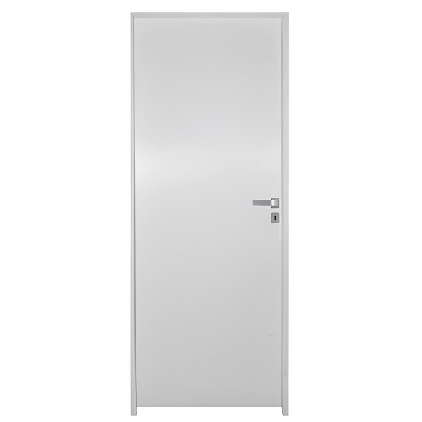 Porta De Madeira Semi-oca Primer Lisa Bat. 11 Cm Eco Fech Int