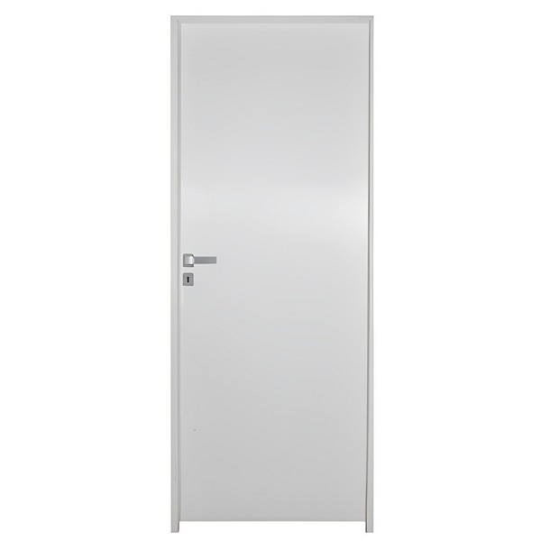 Porta De Madeira Semi-oca Primer Lisa Bat. 11 Cm Eco Fech Int