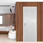 Porta De Madeira Semi-oca Primer Lisa Bat. 14 Cm Eco Fech Ext