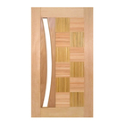 Porta De Madeira Tropical Arco P/vidro Maciça Cedro Arana Cas