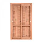 Porta De Madeira Veneziana 216cmx140cmx14cm Pe521 Esel Eucali