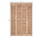 Porta De Madeira Veneziana 216cmx140cmx14cm Pe541 Esel Natural