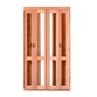 Porta De Madeira Veneziana 216cmx160cmx14cm Pe541 Esel Natural