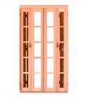 Porta De Madeira Veneziana 216cmx160cmx14cm Pe541 Esel Natural