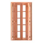 Porta De Madeira Veneziana 216cmx200cmx14cm Pe541 Esel Natural