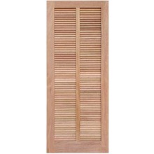 Porta De Madeira Veneziana Reta Maciça Cedro Arana Casmavi 80