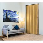 Porta de PVC Sanfonada 210x85cm Permatti Cerejeira Madeira