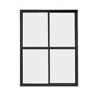 Porta De Sacada De Correr De Alumínio Preto 2 Folhas Móveis A