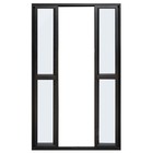 Porta De Sacada De Correr De Alumínio Preto 4 Folhas Hale Esq