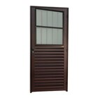 Porta De Sala Super Vidro Boreal 210cm X 86cm Brimak Corten