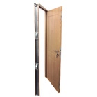 Porta de Segurança de Giro Metal Pintura Eletrostática Carvalho Lado Direito 2,10x0,82m THT