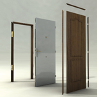 Porta de Segurança de Giro Metal Pintura Eletrostática Carvalho Lado Direito 2,10x0,82m THT