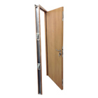 Porta de Segurança de Giro Metal Pintura Eletrostática Carvalho Lado Direito 2,10x0,82m THT