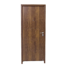 Porta de Segurança de Giro Metal Pintura Eletrostática Carvalho Velho Lado Esquerdo 2,10x0,82m THT