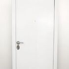 Porta De Segurança De Giro Pintura Eletrostática Branca Lado