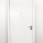 Porta De Segurança De Giro Pintura Eletrostática Branca Lado