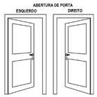 Porta De alumínio 2 Travessas Preto Linha Maxx D - 210x70