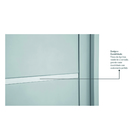 Porta Decorada de Giro Aço Pintado Branco 2,17x0,88m Lado Esquerdo Linha Prátika Sasazaki