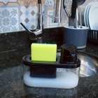 Porta Detergente Bucha Esponja Arthi 8520 - Preto