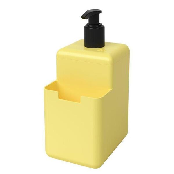 Porta Detergente Dispenser Com Suporte Para Bucha 500ml Amare