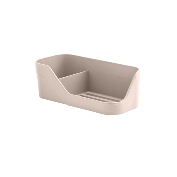 Porta Detergente e Esponja Bege 21x8,5x7cm Trium OU